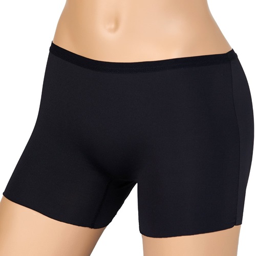 Deza 5038 Bayan Micro Dikişsiz İz Yapmaz Düz Boxer - Siyah - XL