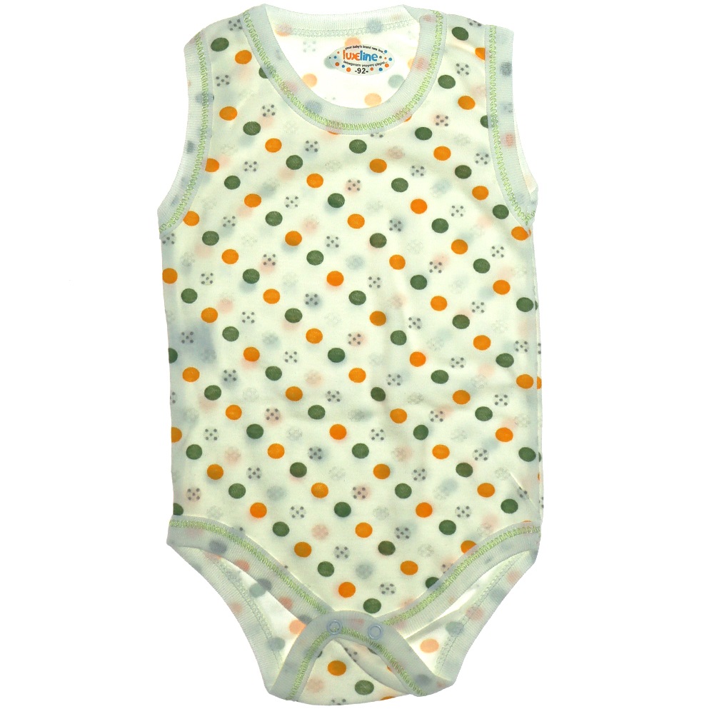 Luxeline 1252 Bebe Puanlı Sıfır Kol Çıtçıtlı Badi 3-9 Ay