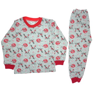 Karaca Kız Çocuk Desenli Penye Pijama Takımı 6-9 Yaş