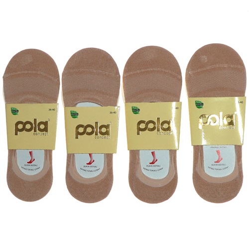 Pola 1700 Bayan Likralı Bambu Dikişsiz Suba Babet Çorap