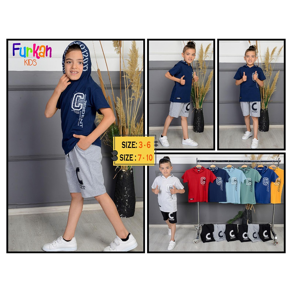 Furkan Erkek Çocuk Next Future Baskılı Kapşonlu Takım 7-10 Yaş