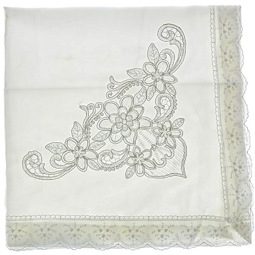 Polatoğlu R37 Fransız Köşe Nakışlı Bohça - Karışık Renk - ASORTİ