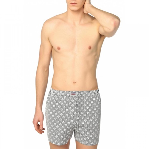 Sedef Yıldız 1012 Erkek Penye Empirme Boxer - Karışık Renk - XXL