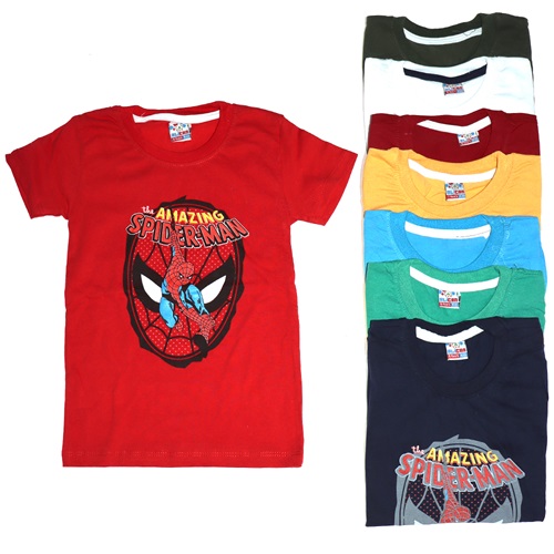 Alican 30077 Erkek Çocuk Spiderman Baskılı Tişört 1-6 Yaş