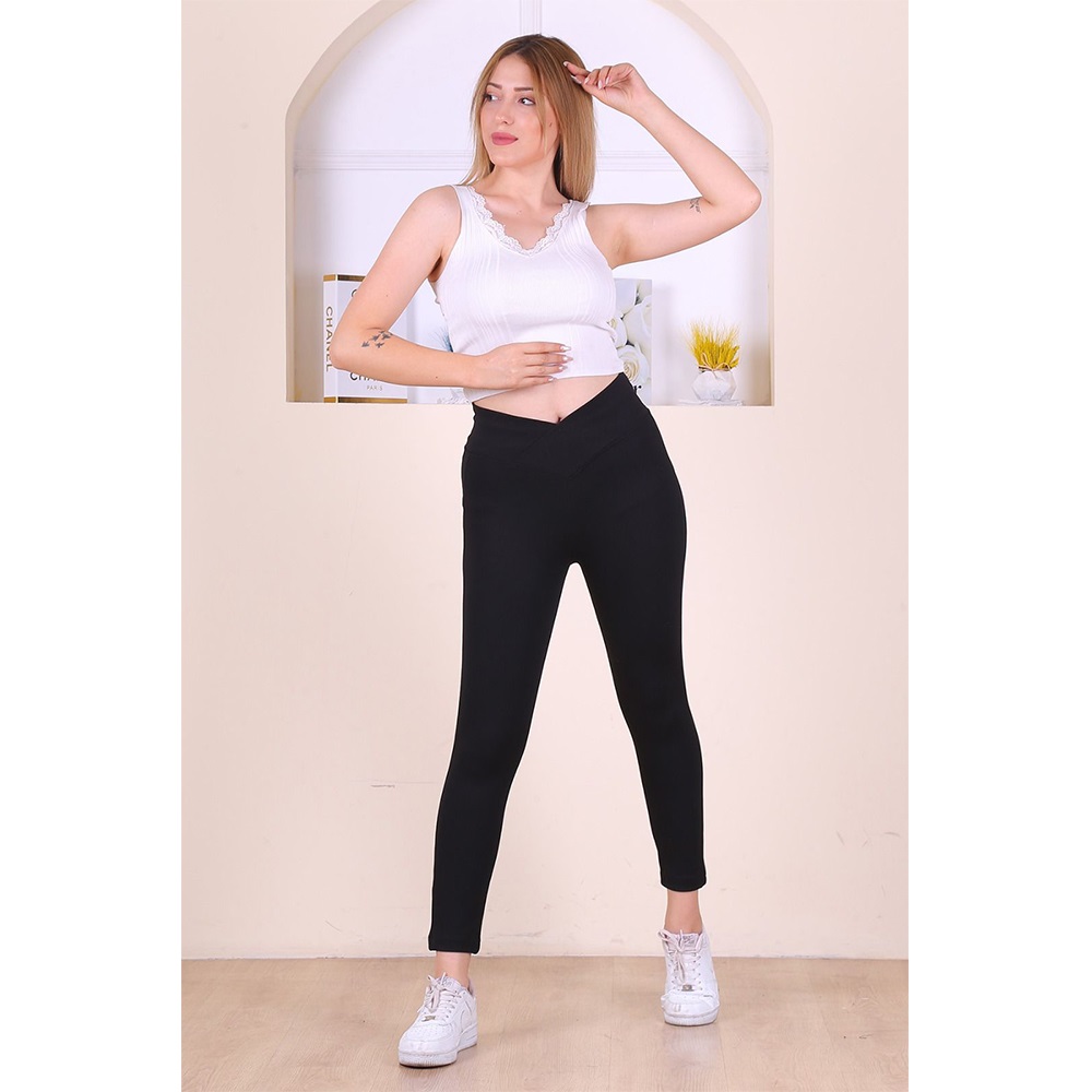 Natural 304 Bayan Çelik Çapraz Kemer Tayt S-XL