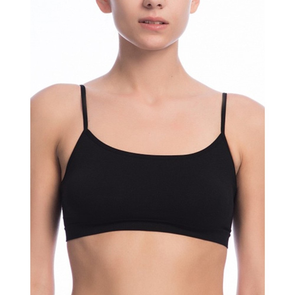 Nbb 2415 Bayan İnce Askılı Dikişsiz Büstiyer - Siyah - S