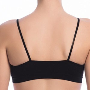 Nbb 2415 Bayan İnce Askılı Dikişsiz Büstiyer - Siyah - XL