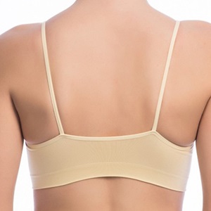 Nbb 2415 Bayan İnce Askılı Dikişsiz Büstiyer - Ten - M