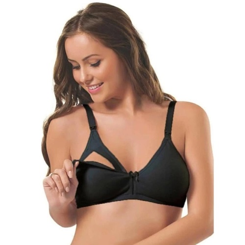 Nbb 3581 Bayan Pamuklu Penye Emzirme Sütyeni - Ten - 80