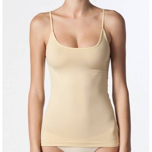 Nbb 2433 Bayan Takdel Dikişsiz İp Askılı Atlet - Ten - S