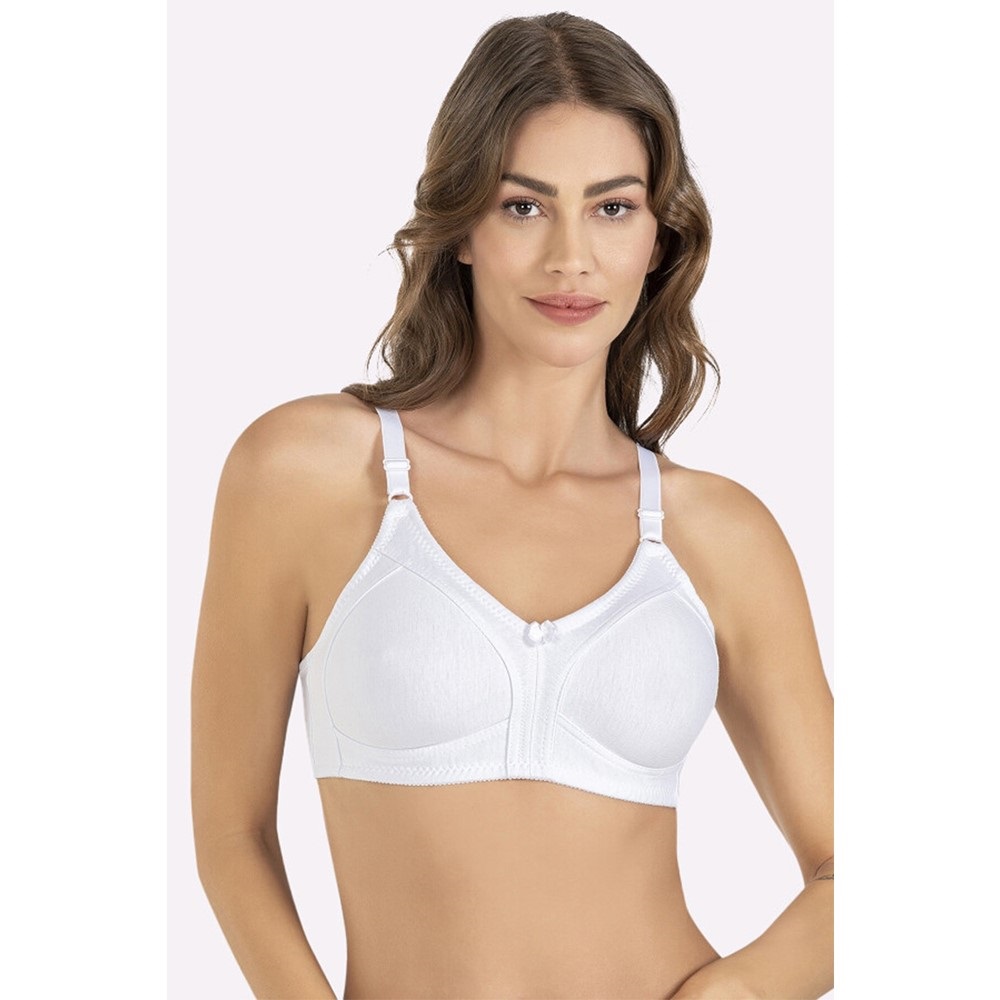 Nbb 351 Bayan Penye Toparlayıcı Battal Sütyen 100-110 - Beyaz - 100