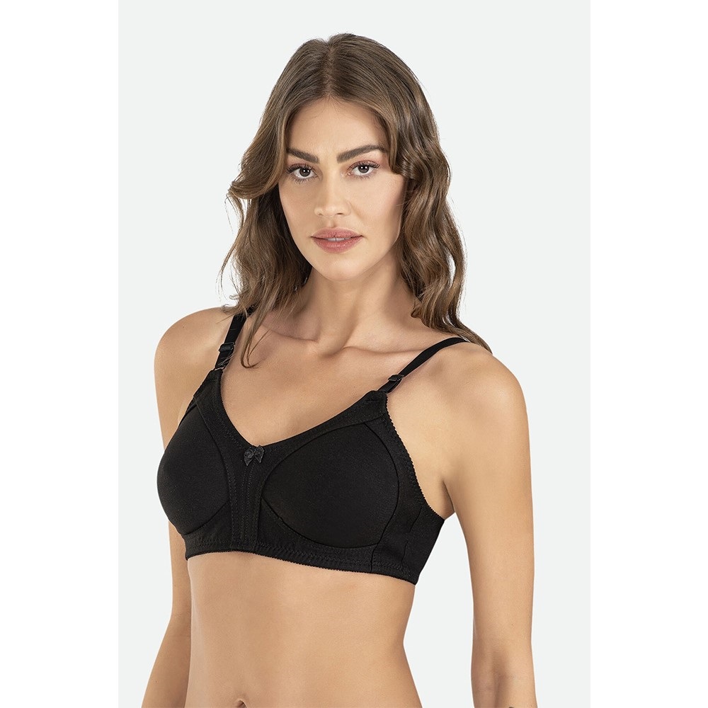 Nbb 351 Bayan Penye Toparlayıcı Sütyen 75-95 - Siyah - 80