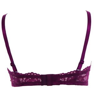 Billiza 2050 Bayan Dantelli Desteksiz Str.Lotus Sütyen 80-95 - Mürdüm - 80-85-90-95