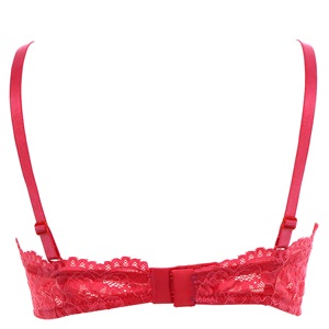 Billiza 2050 Bayan Dantelli Desteksiz Str.Lotus Sütyen 80-95 - Nar Çiçeği - 80-85-90-95