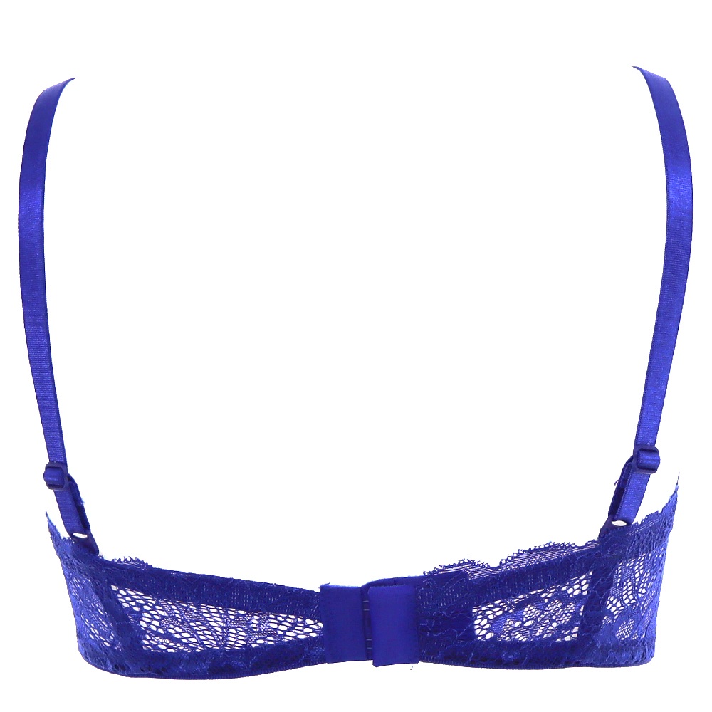 Billiza 2050 Bayan Dantelli Desteksiz Str.Lotus Sütyen 80-95 - Saks - 80-85-90-95