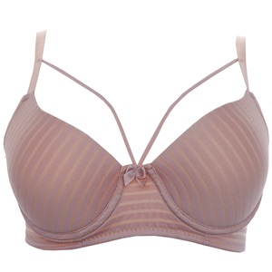 Billiza 2040 Bayan Çapraz Askılı Desteksiz Jakarlı Sütyen 80-95 - Kiremit