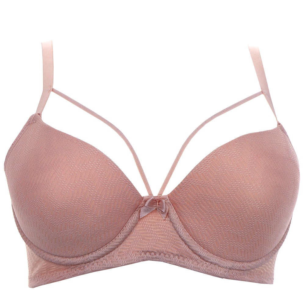 Billiza 2040 Bayan Çapraz Askılı Desteksiz Jakarlı Sütyen 80-95 - Kiremit