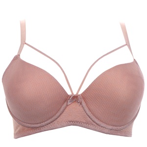 Billiza 2040 Bayan Çapraz Askılı Desteksiz Jakarlı Sütyen 80-95 - Kiremit