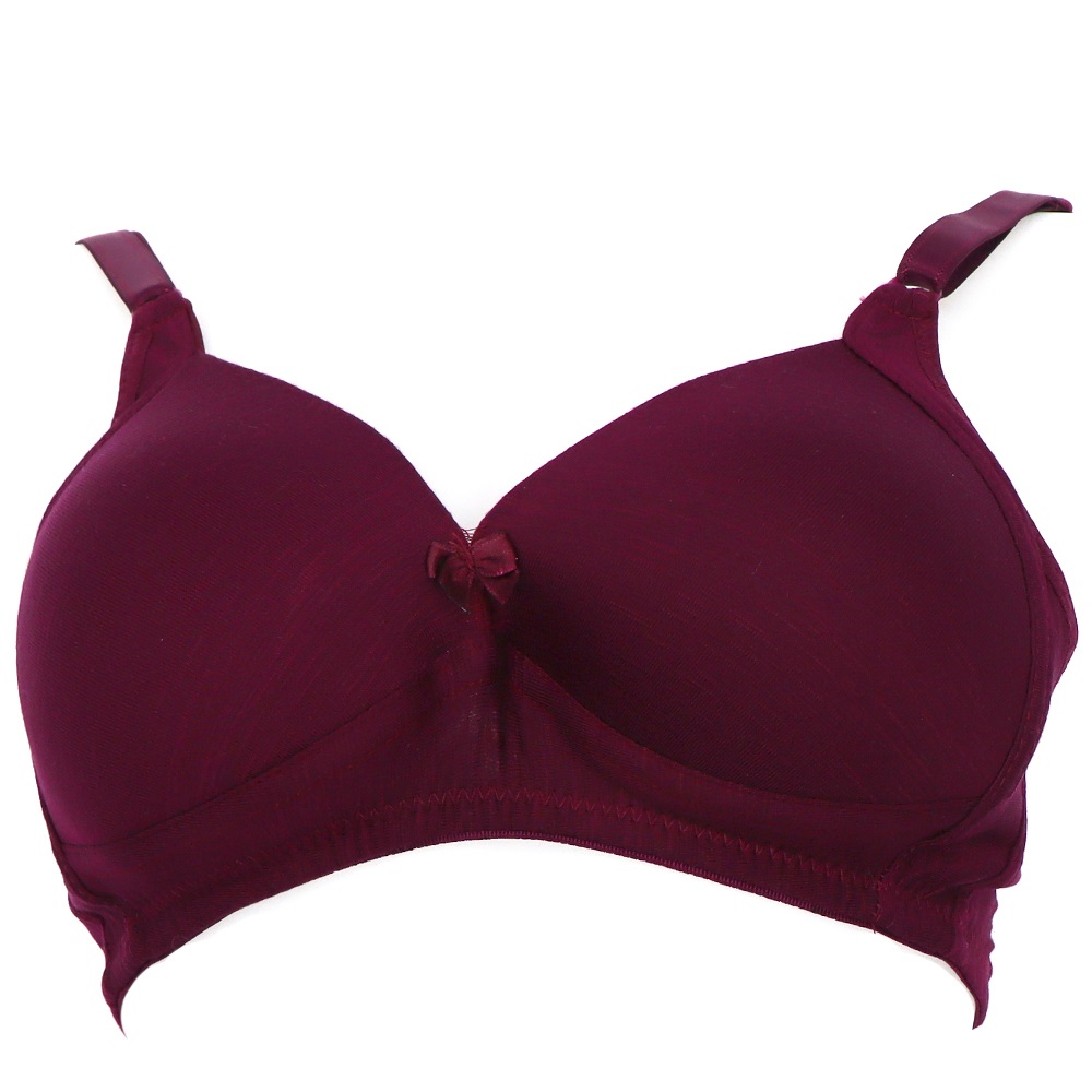 Billiza 2100 Bayan Telsiz Penye Jakarlı Sütyen 80-95 - Bordo - 80-85-90-95