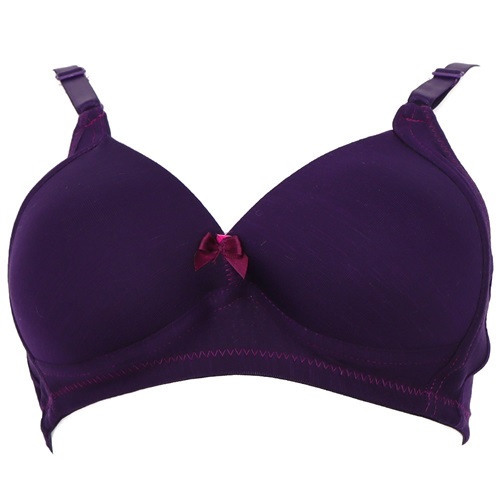 Billiza 2100 Bayan Telsiz Penye Jakarlı Sütyen 80-95 - Mürdüm - 80-85-90-95