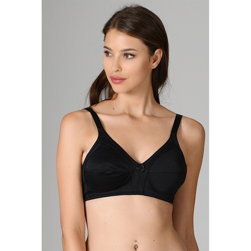 Nbb 350 Bayan Elastan Mikro Toparlayıcı Battal Sütyen 100-110 - Siyah - 100