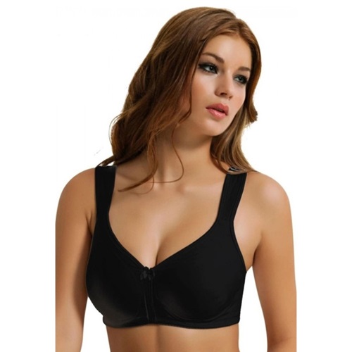 Nbb 3565 Bayan Dubleli Pamuklu Micro Toparlayıcı Sütyen 75-95 - Siyah - 75