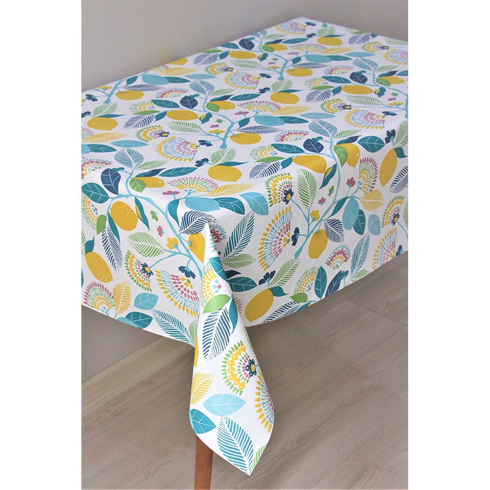 Verroni Desenli Dikdörtgen Masa Örtüsü 140x140cm
