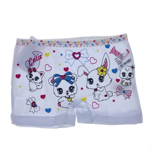 Koza 1020 Kız Çocuk Baskılı Boxer - karışık renk - 3-5 YAŞ