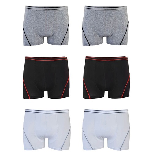 Tutku 0133 Erkek Çocuk Likralı Boxer - Gri