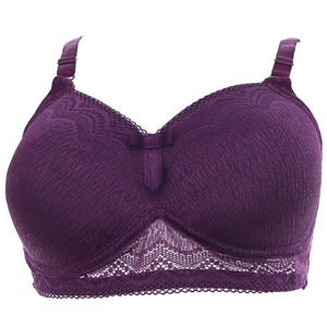 Aysemin ER5017-C Bayan Dantelli Desteksiz Toparlayıcı Sütyen 85-105-C - Mürdüm - 85-90-95-100-105