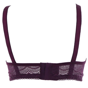 Aysemin ER5017-C Bayan Dantelli Desteksiz Toparlayıcı Sütyen 85-105-C - Mürdüm - 85-90-95-100-105