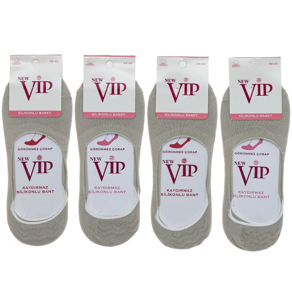 Vip 322 Bayan Likralı Silikonlu Babet Çorap