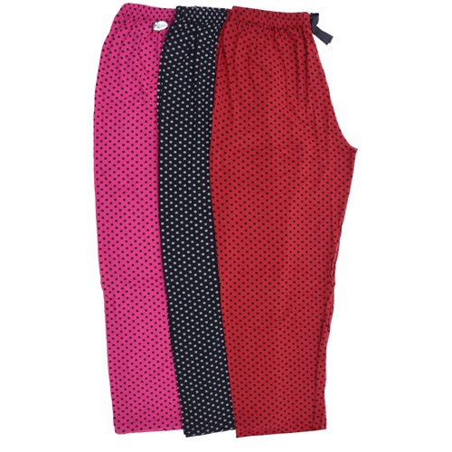 Buhara 2024 Bayan Puanlı Pijama Yazlık Tek Alt 2XL - Karışık Renk - XXL