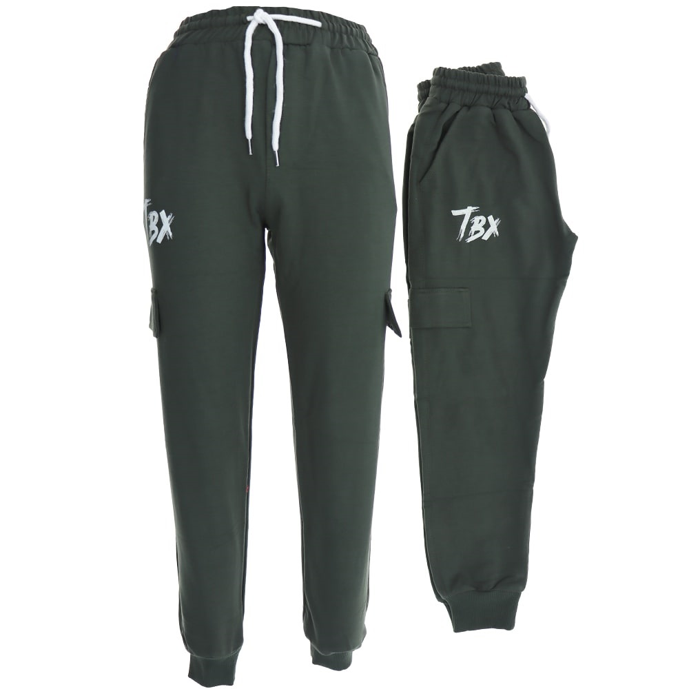 Tombix TBX Baskılı Kompakt Penye Kargo Cep Paça Lastikli Erkek Çocuk Eşofman Alt 5-8 Yaş