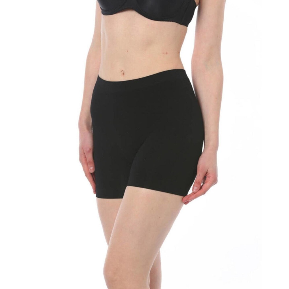 Nazik 9202 Bayan Dikişsiz Boxer Korse - Siyah