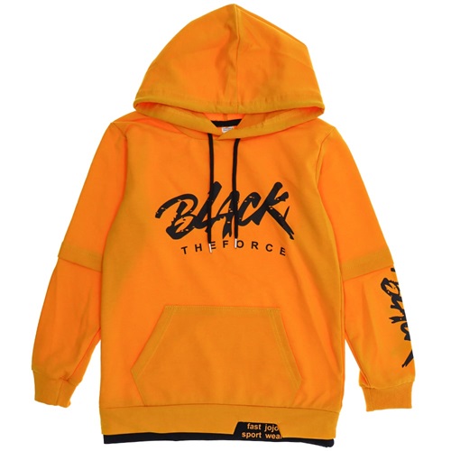 Jojo 4004 Erkek Çocuk Black Baskılı Ges Kapşonlu Sweatshirt 13-16 Yaş