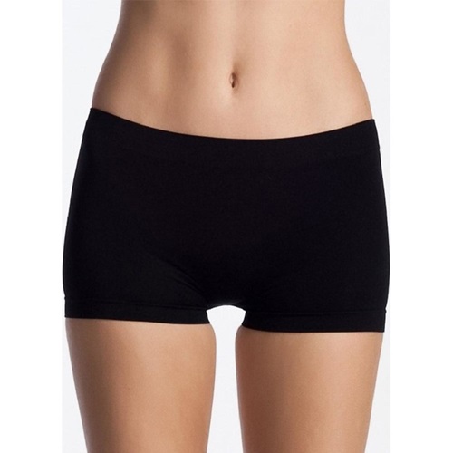 Nbb 2008 Bayan Taktel Dikişsiz Mini Şort - Siyah - S