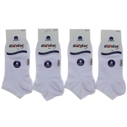 Dündar 6500 Bayan Dikişsiz Soft Y. Kokulu Penye Patik Çorap - Beyaz