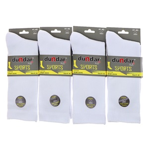 Dündar 7101 Erkek Dikişsiz Soket Havlu Tenis Spor Çorap - Siyah