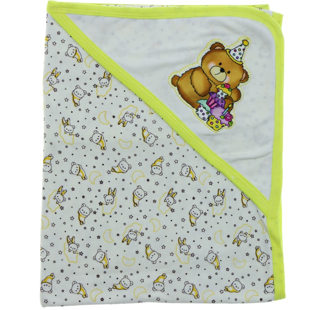 Bidilish 49 Bebe Nakışlı Baskılı Şapkalı Battaniye 0-1 Yaş