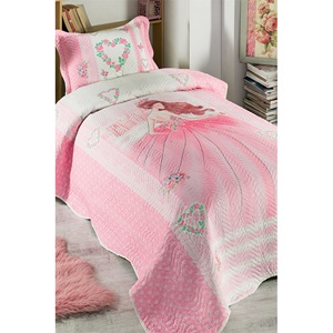 Örtüm Home Tek Kişilik Kapitone Yatak Örtüsü 2 li Takım - Karışık Renk