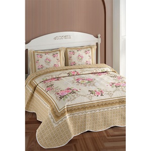 Örtüm Home Çift Kişilik Kapitone Yatak Örtüsü 2 li Takım - Karışık Renk