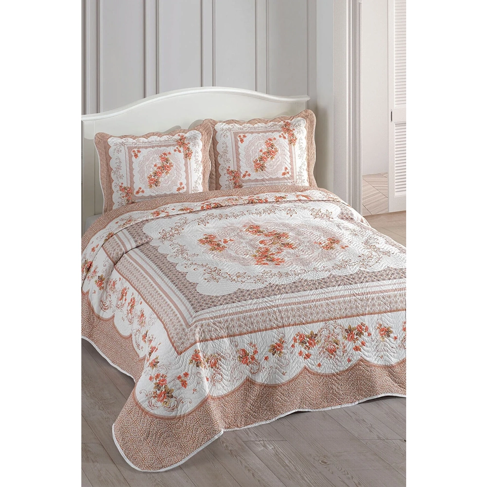 Örtüm Home Çift Kişilik Kapitone Yatak Örtüsü 2 li Takım - Karışık Renk