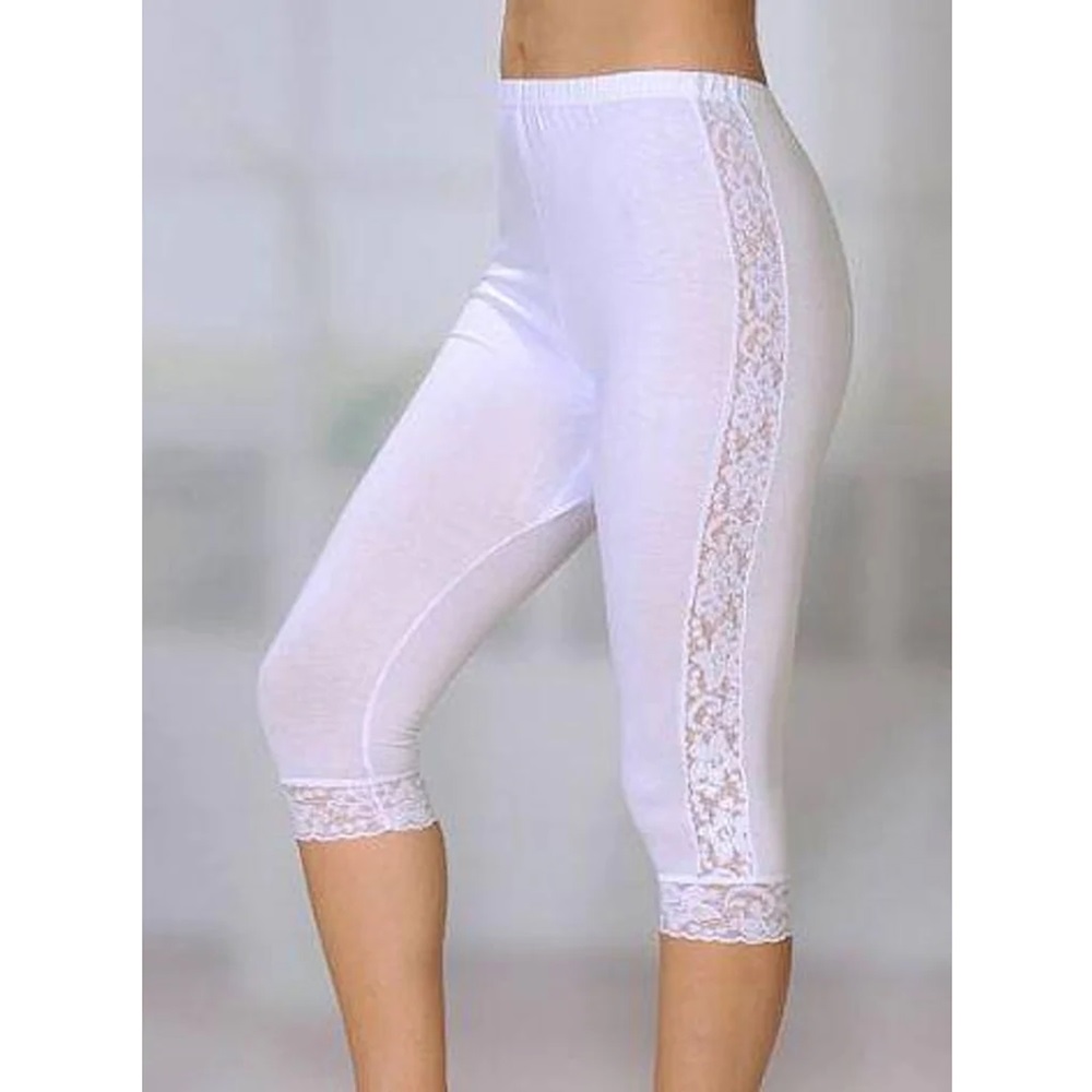 Polkan 126 Bayan Yanı Dantelli Tayt Standart