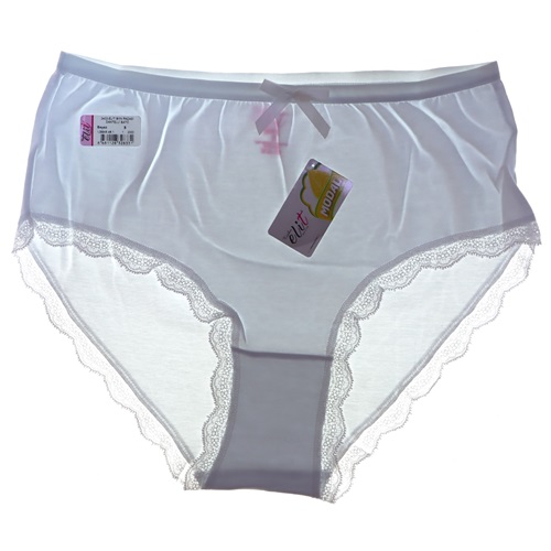 Tutku Elit 2402 Bayan Paçası Dantelli Bato - Beyaz - XXL 5