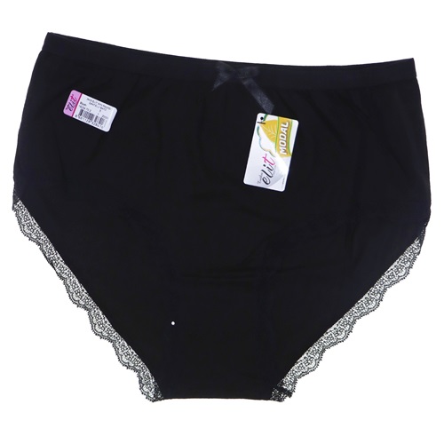 Tutku Elit 2402 Bayan Paçası Dantelli Bato - Siyah - XXL 5