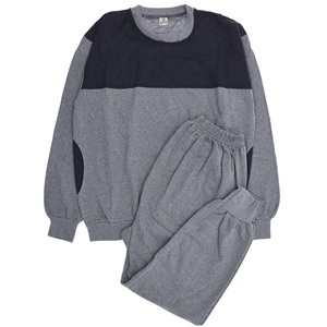 Eser Collection Erkek Sıfır Yaka Melanj Şardonlu Takım 5XL-6XL