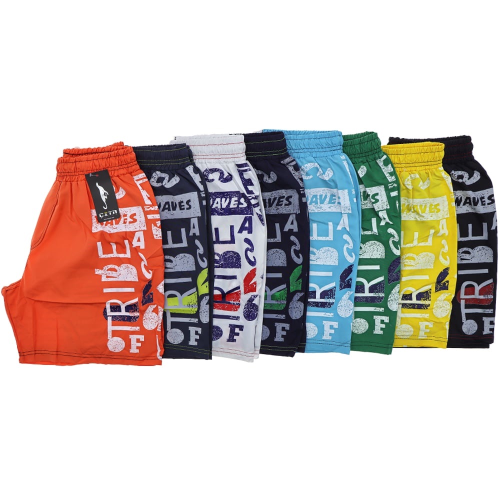 Damla 0731 Erkek Waves Baskılı Şort S-XL