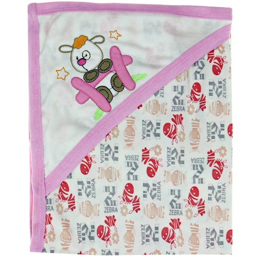 Bebaylin 20110 Bebe Çift Kat Nakışlı Battaniye 0-6 Ay