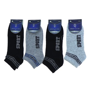 Risey 2237 Erkek Likralı Penye Mevsimlik Patik Çorap - Karışık Renk